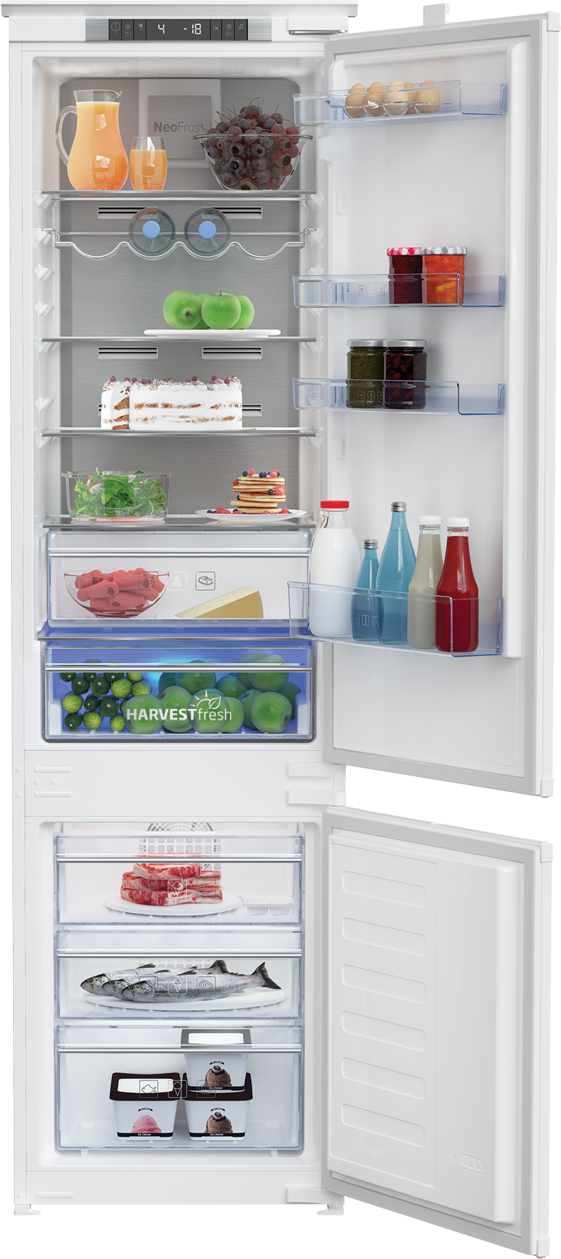 BEKO BCNA306E4SN vgradni hladilnik